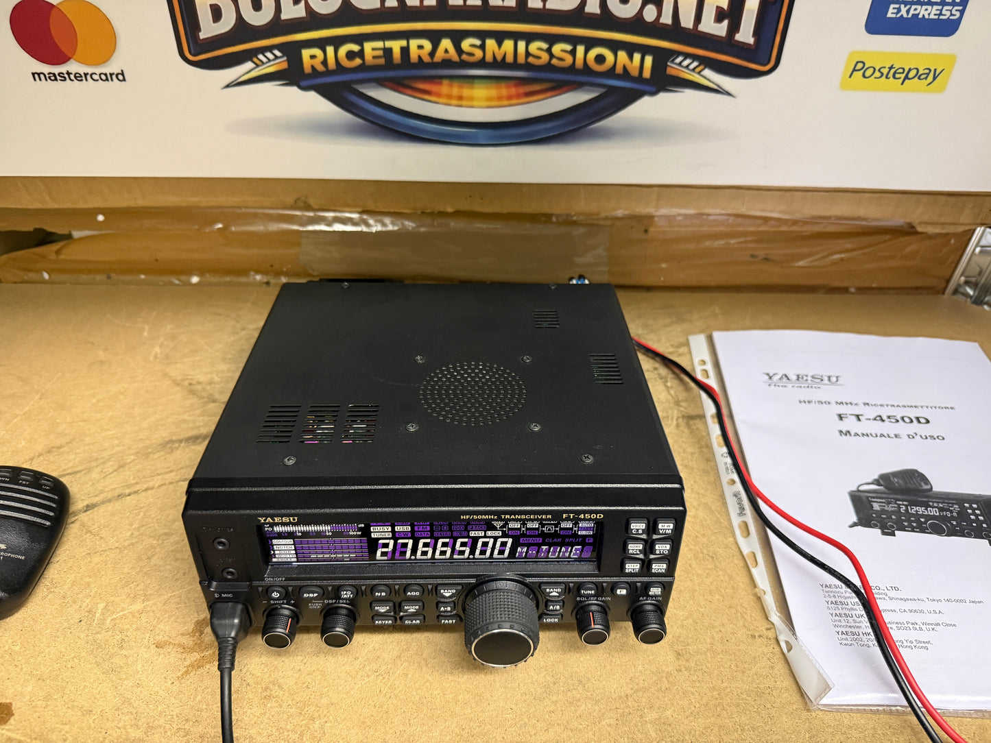 Yaesu FT 450 D full set pari al nuovo Garanzia 12 Mesi