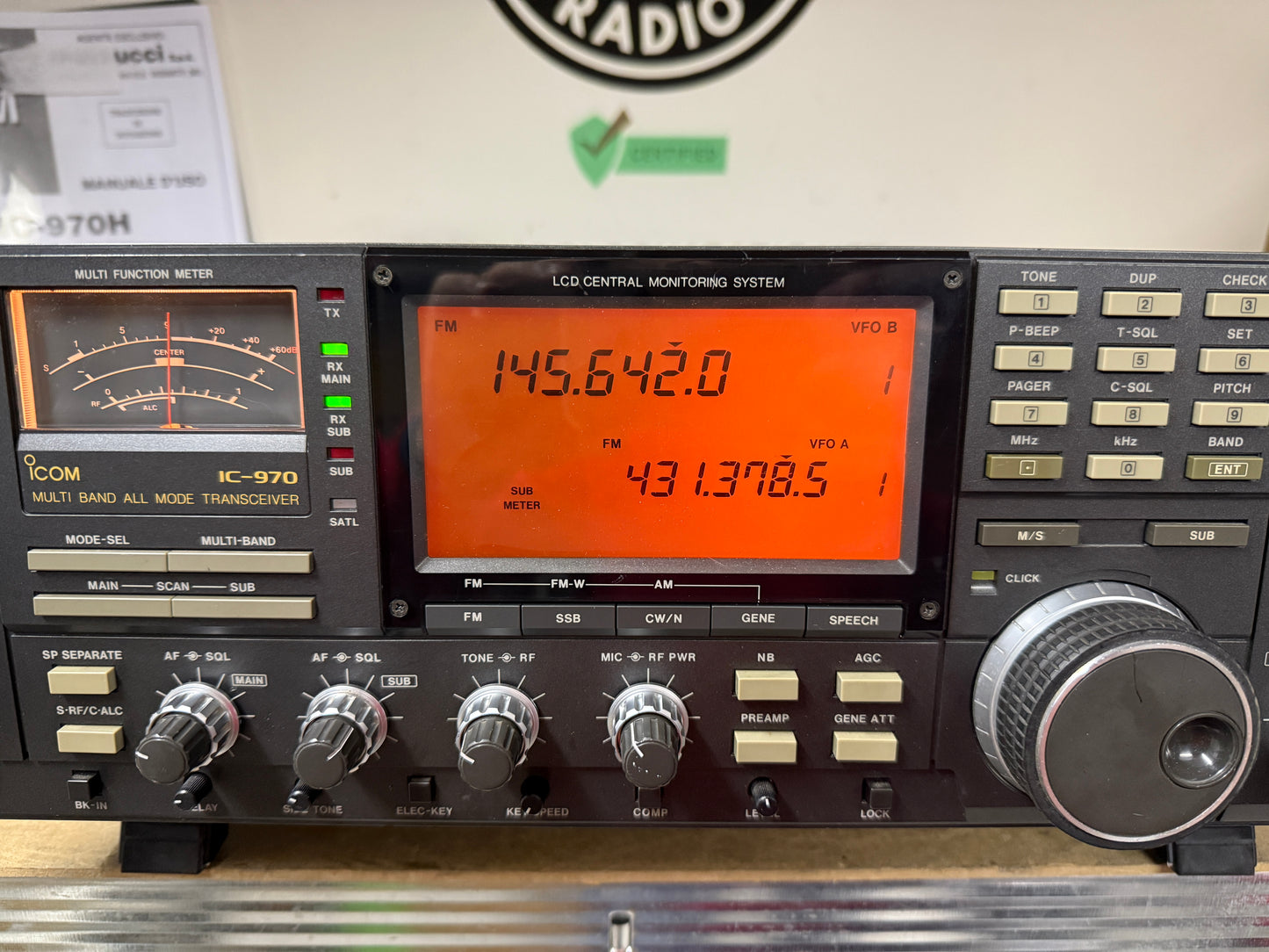 Icom ic 970 10 watt Garanzia 12 Mesi