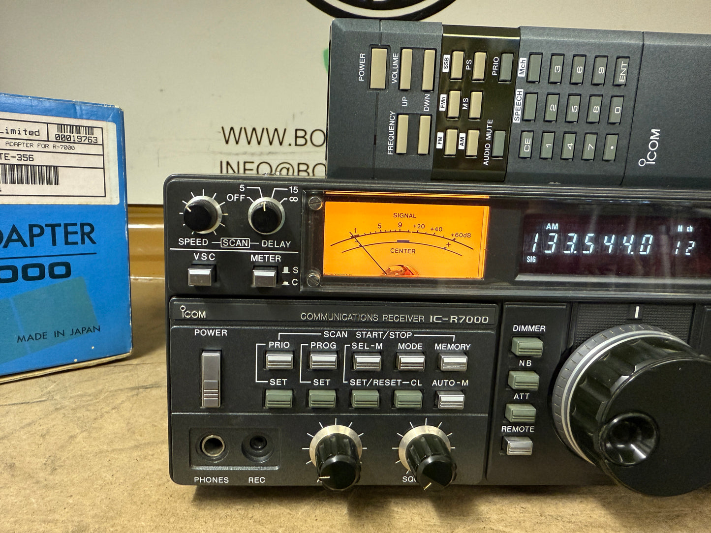 Icom IC R7000 + RC12 + TV R7000 perfetto Garanzia 12 Mesi