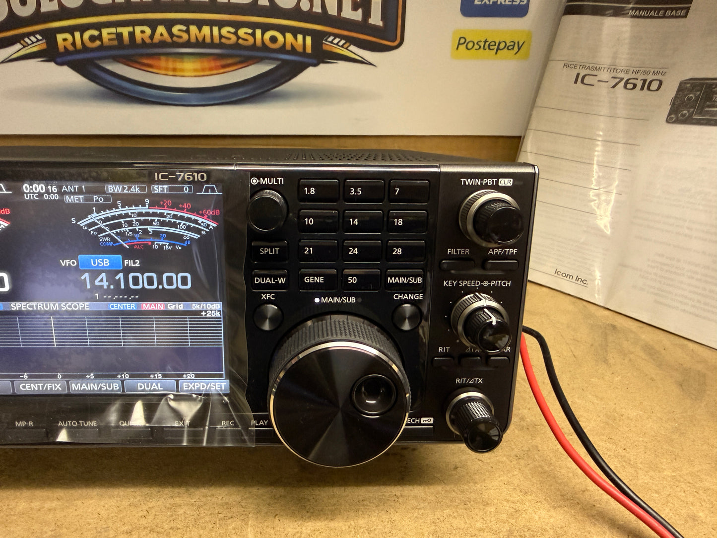 Icom IC 7610 demo Garanzia Ufficiale Italia