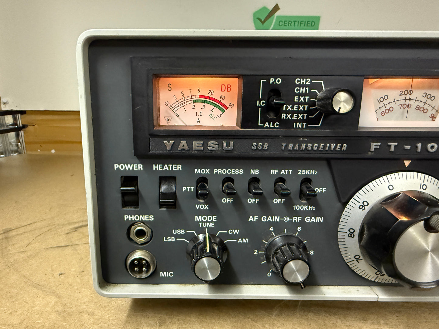 A1 Yaesu FT 101E perfetto valvole 100%