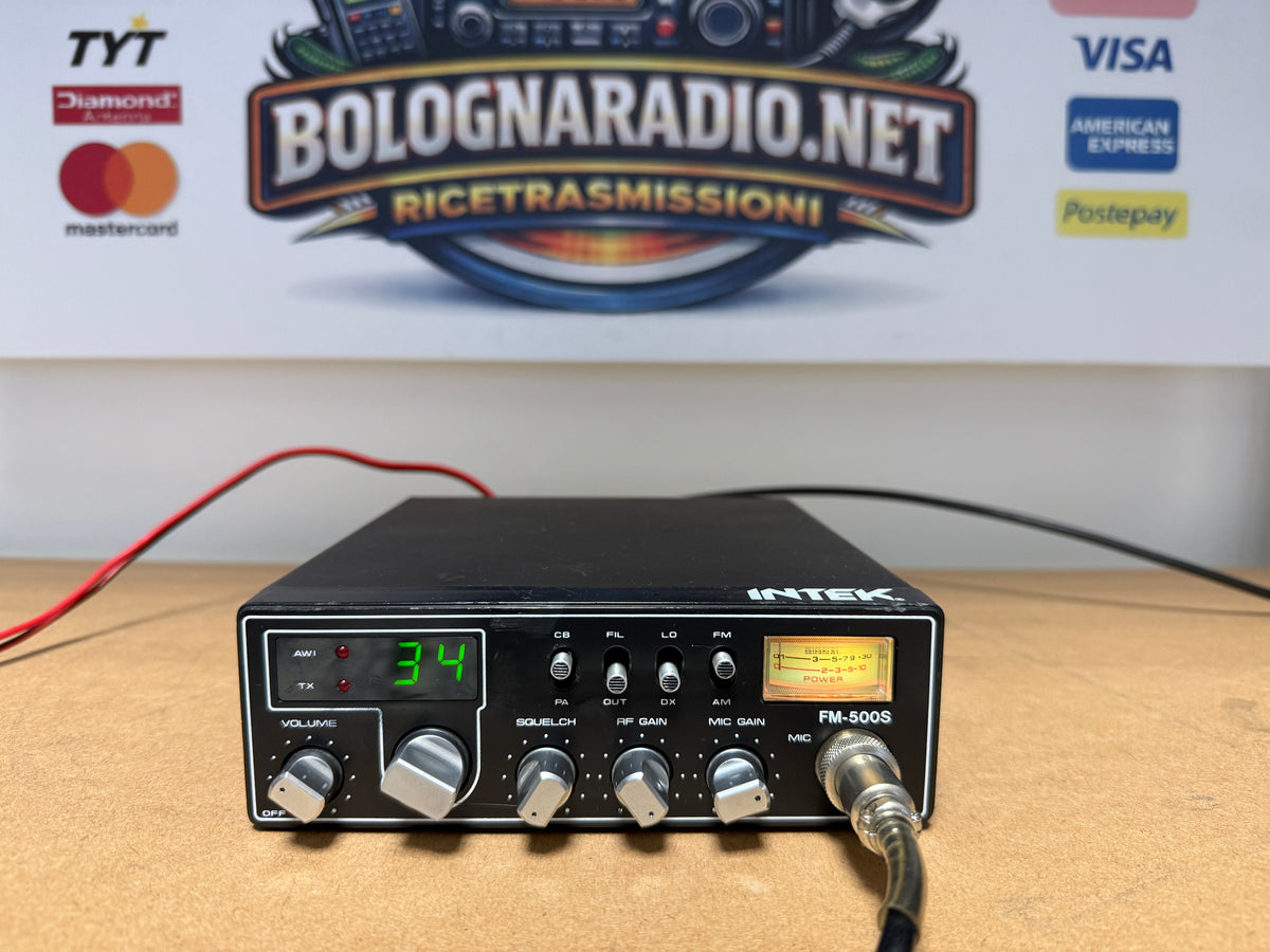 INTEK FM-500S Radio CB Veicolare 34 CH 5W AM/FM