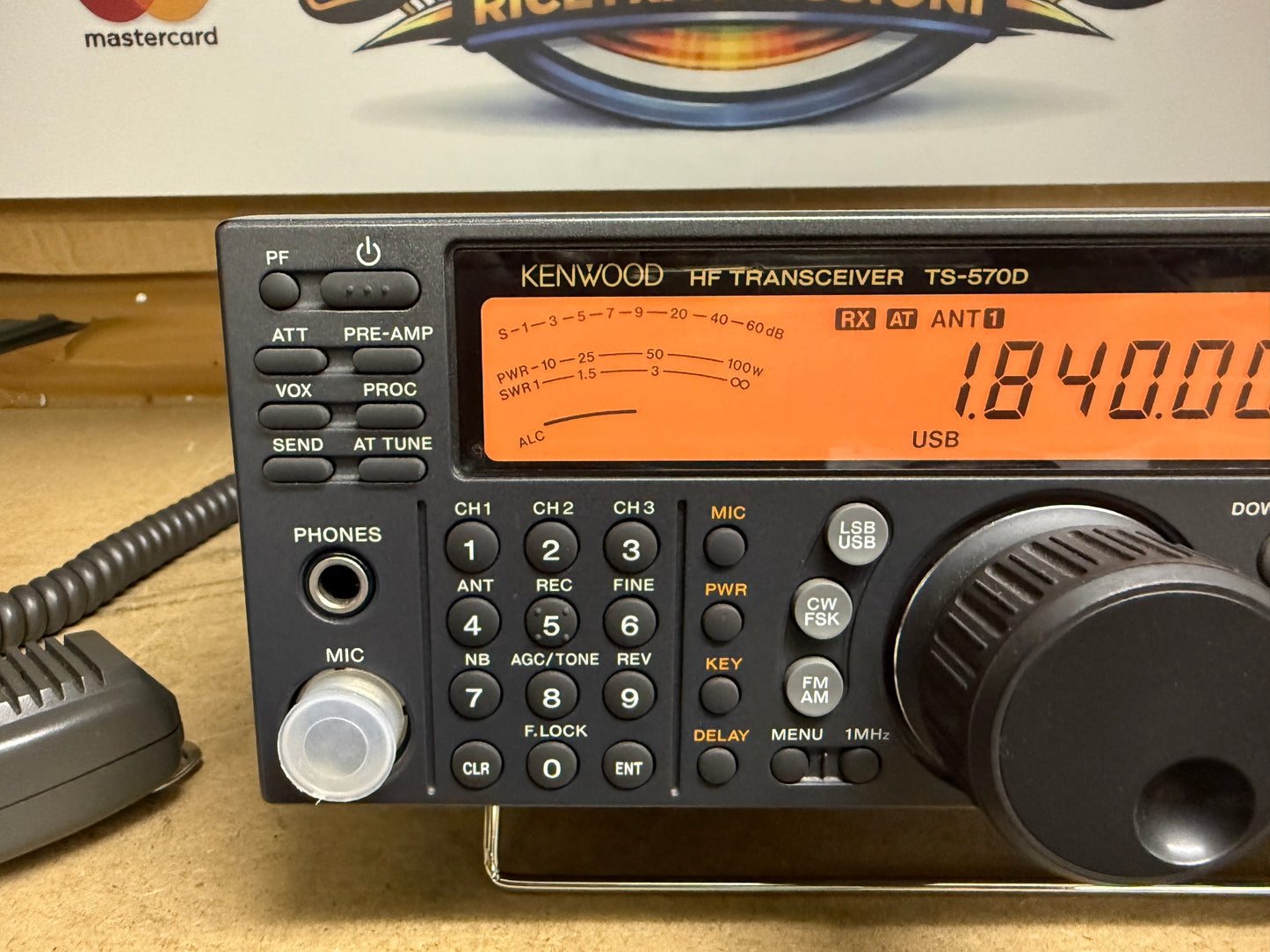 Kenwood TS 570D pari al nuovo + imballo + filtro CW
