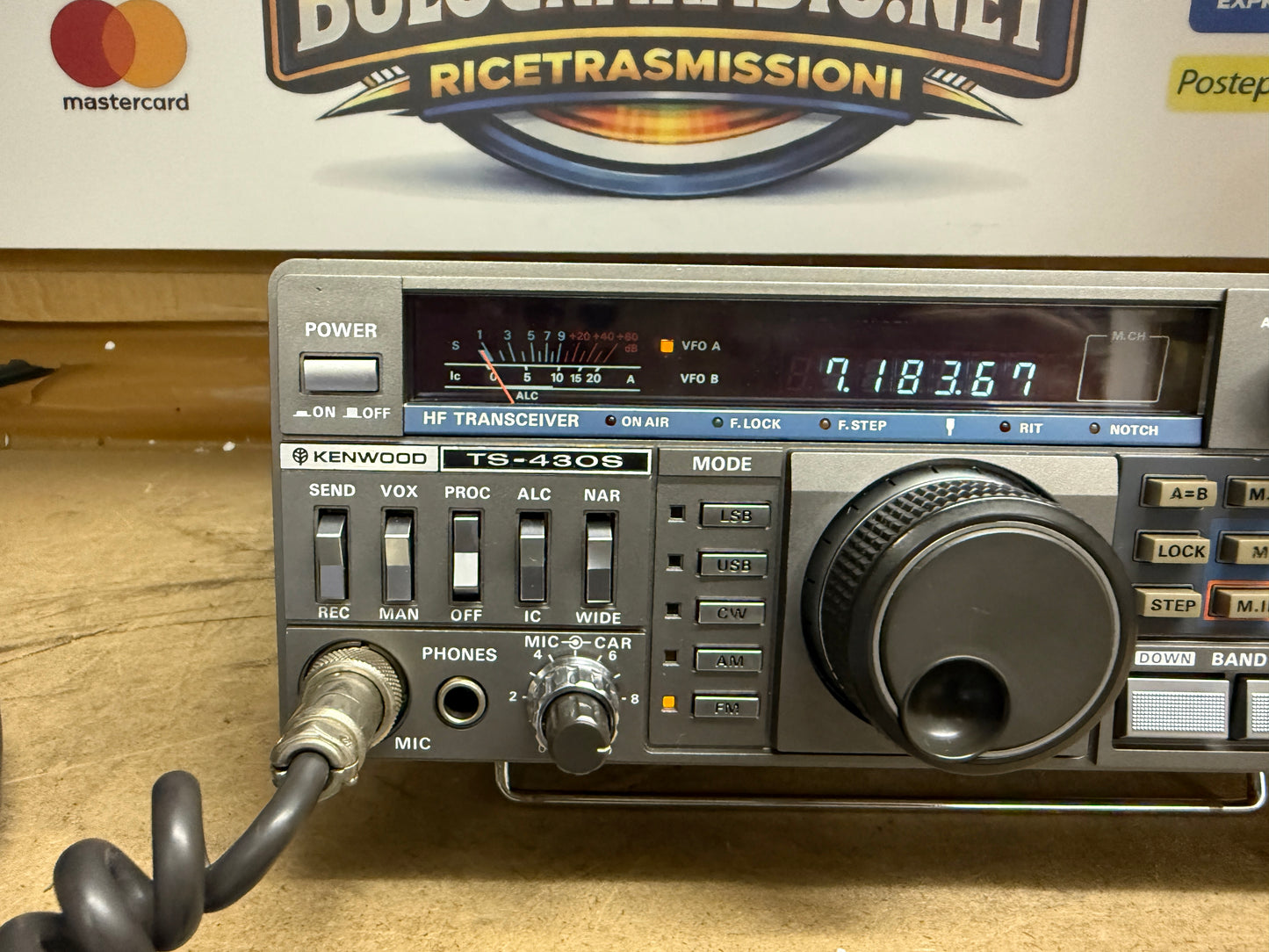 Kenwood TS 430S + FM + FULL FILTRI imballo Garanzia 12 Mesi