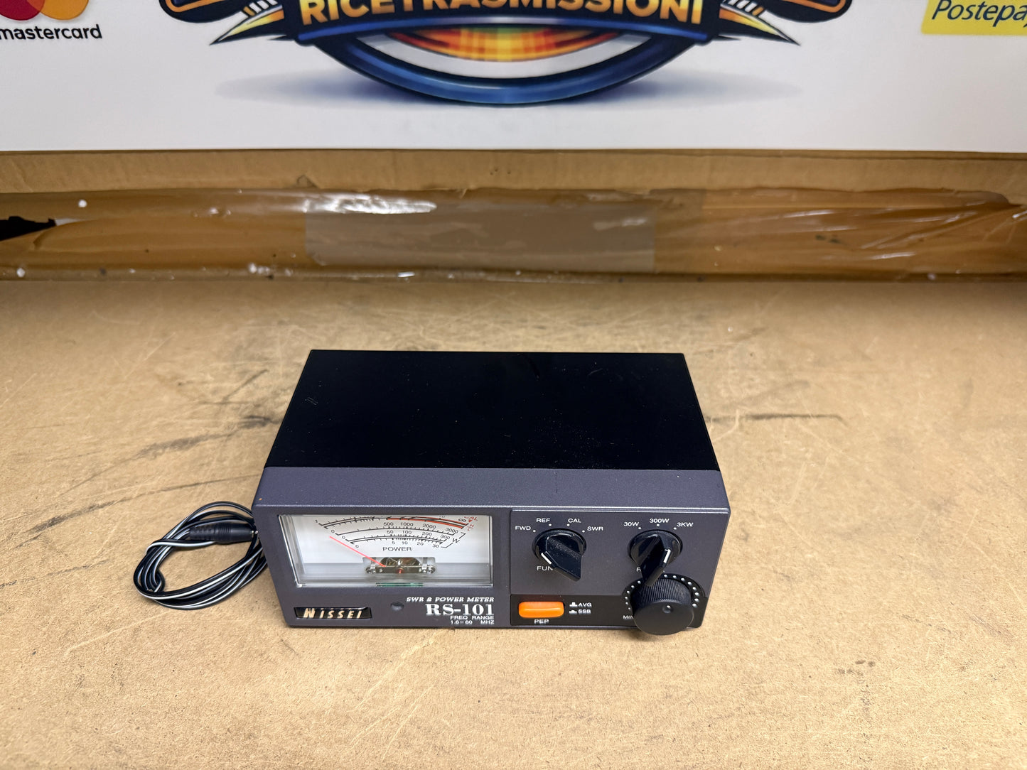 Nissei RS-101 SWR 1.6-60 Mhz Wattmetro 3W-3KW Riflettometro PNI