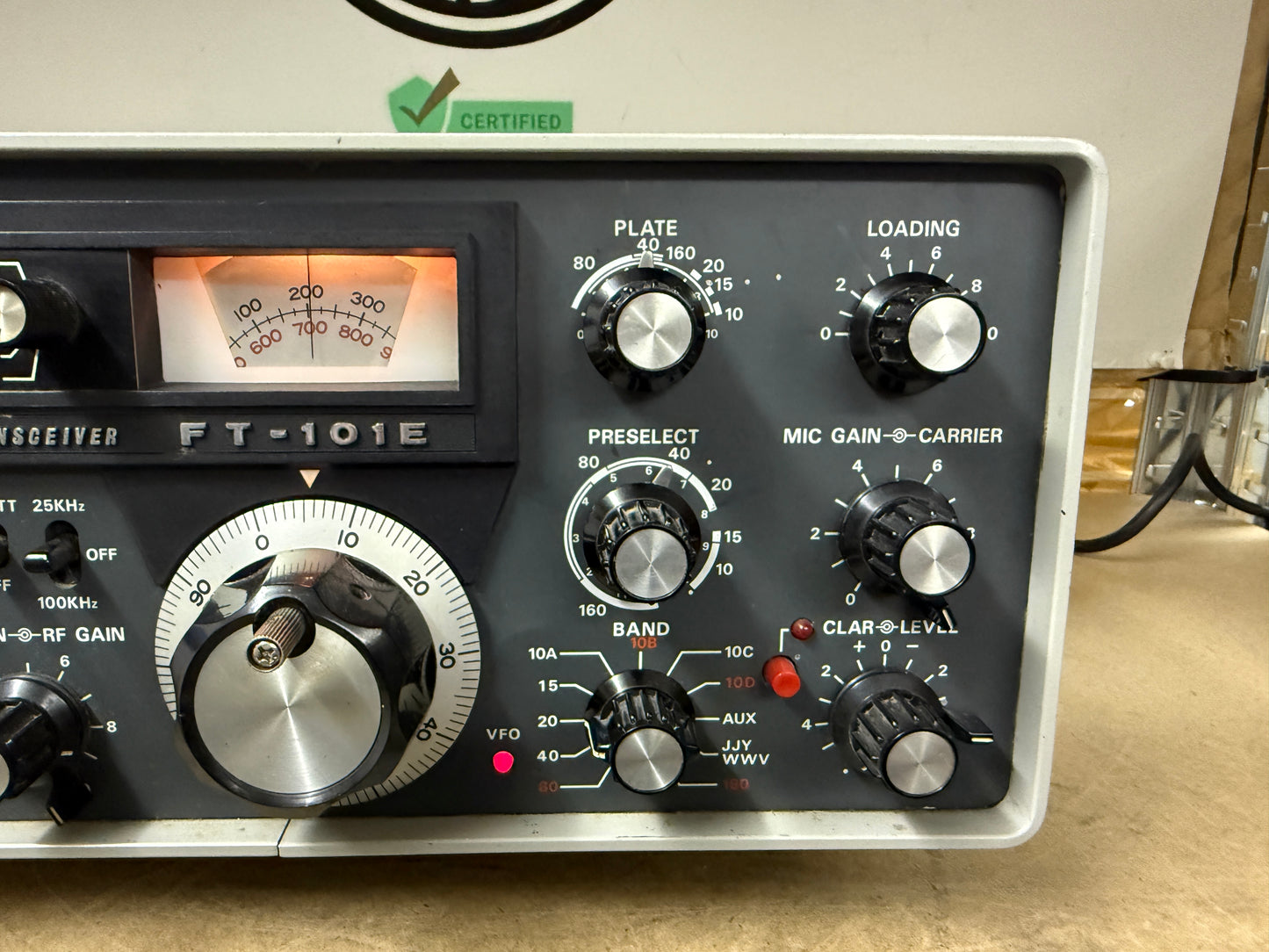 A1 Yaesu FT 101E perfetto valvole 100%