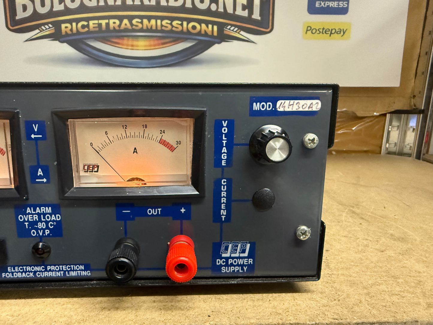 CEP Alimentatore da 5 a 15 Vcc. 25 Amp.