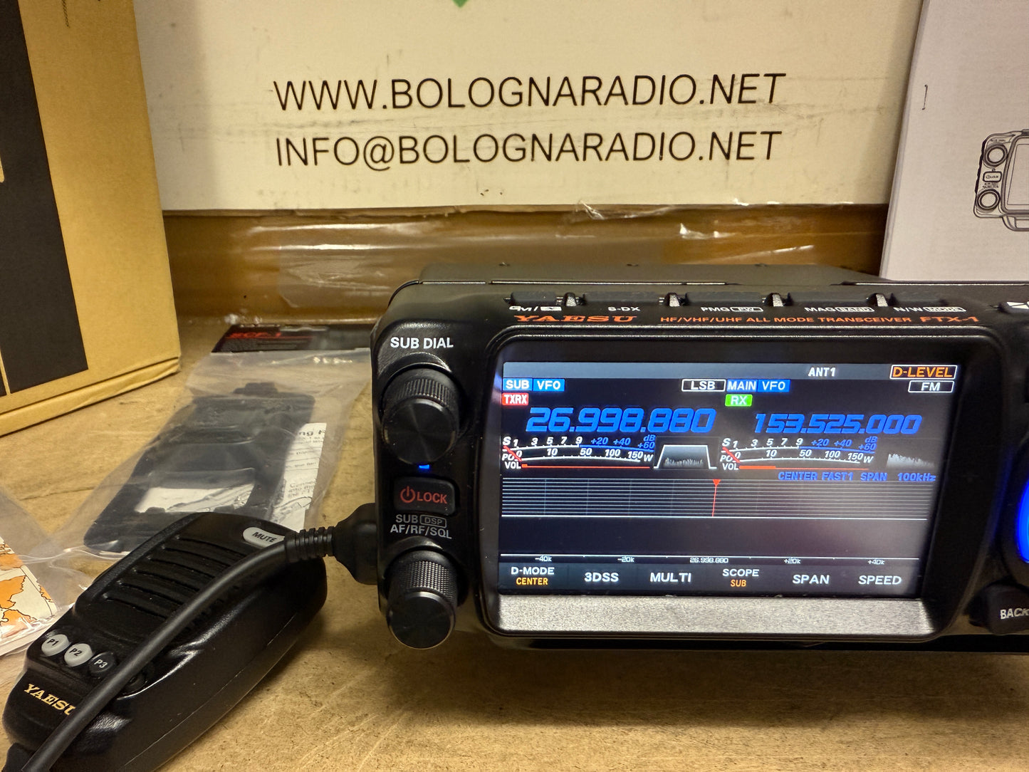 A-1 Yaesu FTX 1 Optima 100 watt + GPS + SCF1 pari al Nuovo11/2025 Garanzia Ufficiale