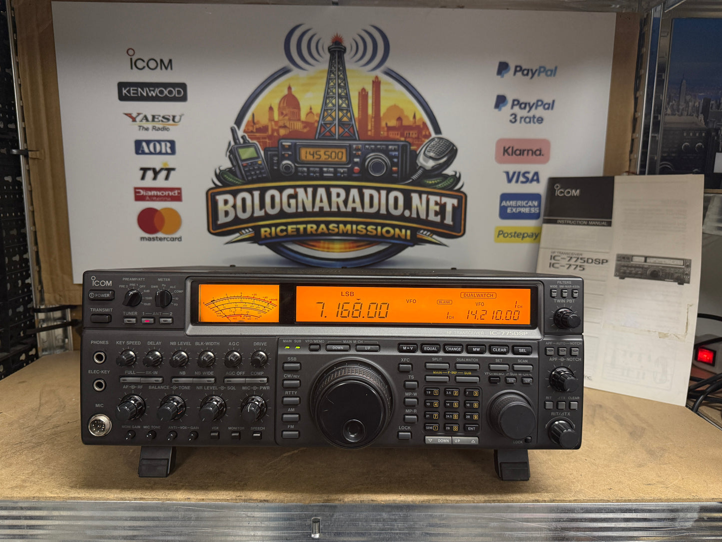 Icom ic 775 DSP 200 watt + CR 282  imballo originale Garanzia 12 Mesi