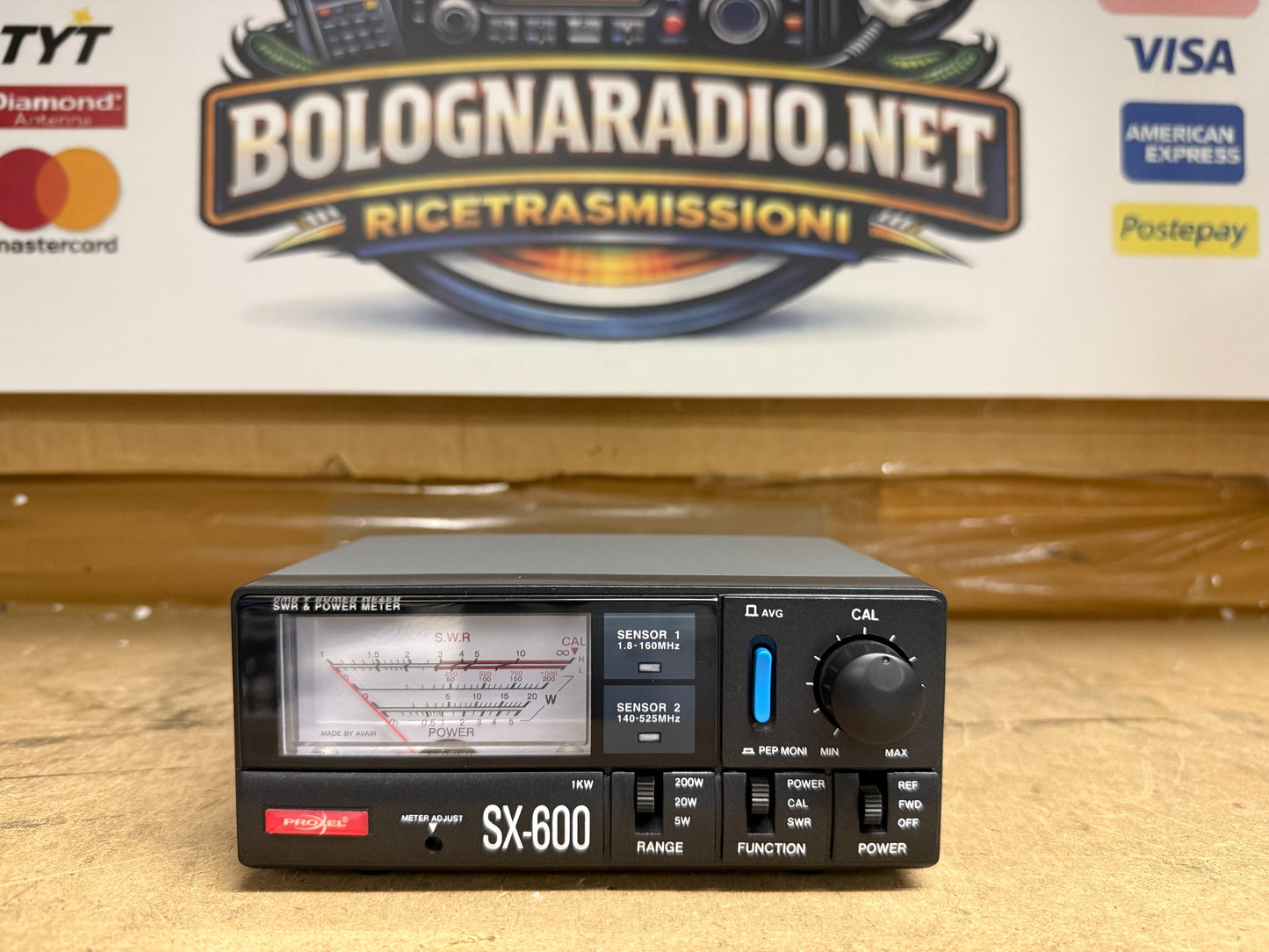 Proxel SX-600 Rosmetro Wattmetro  HF-VHF-UHF 1.8-525 MHz 200W
