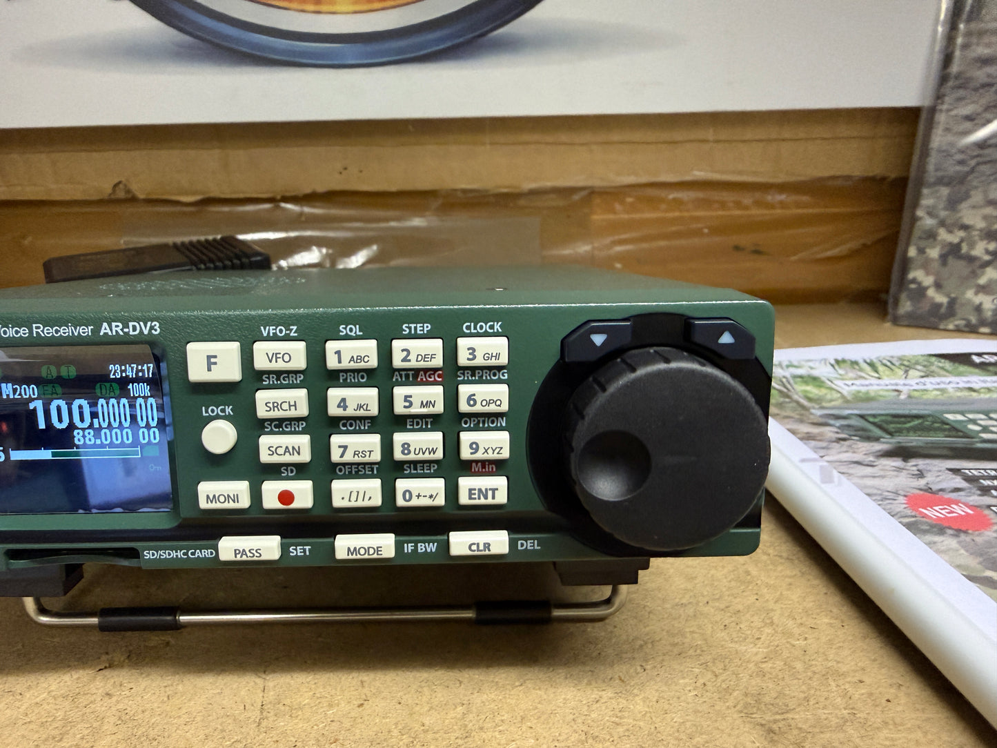 AOR AR-DV3 Ricevitore Multimodo a Banda Larga 100kHz-3GHz NUOVO GARANZIA ITALIA 36 Mesi