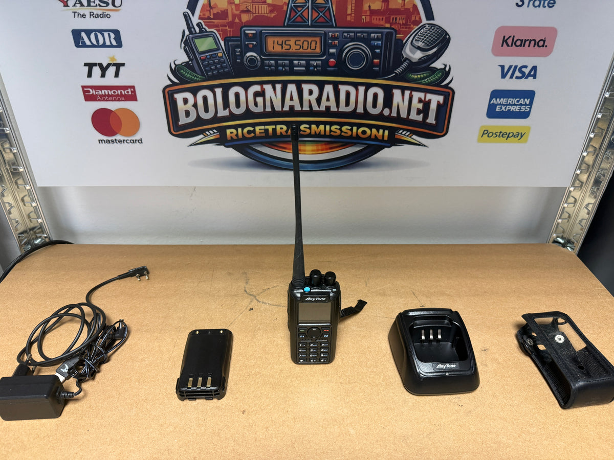 ANYTONE AT-D878UVII PLUS - Ricetrasmettitore Portatile VHF/UHF con APRS e Bluetooth