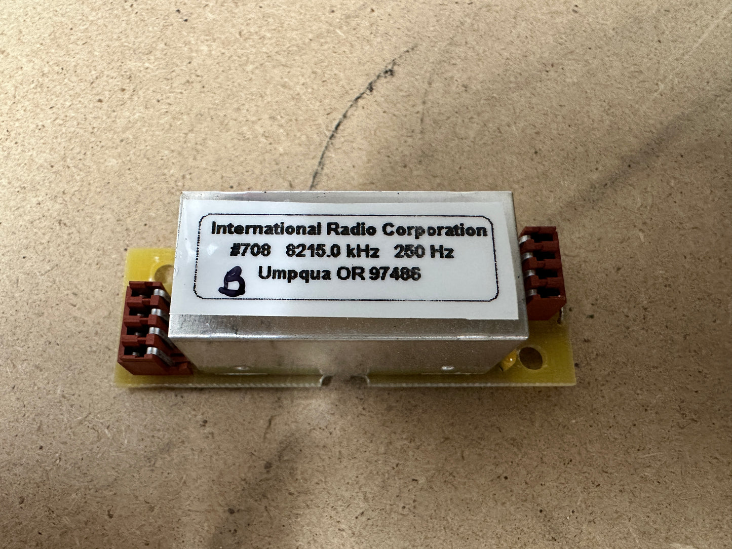 Filtro inrad 8708 CW 250 Hz 8215 kHz 8 poli