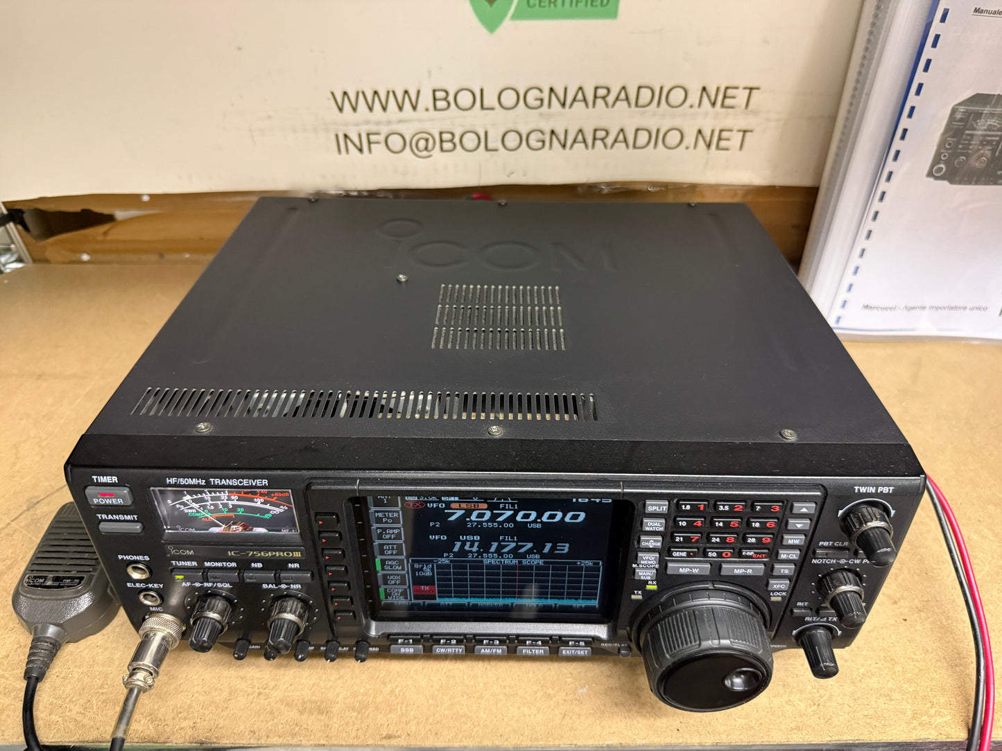A-1 Icom 756 pro 3 imballo perfetta imballo garanzia 12 mesi