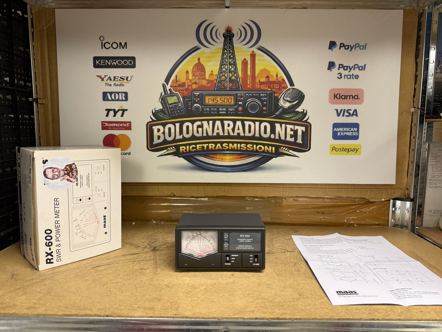 MAAS RX-600 SWR & PWR Meter (1,8-160 MHz, 140-525 MHz)