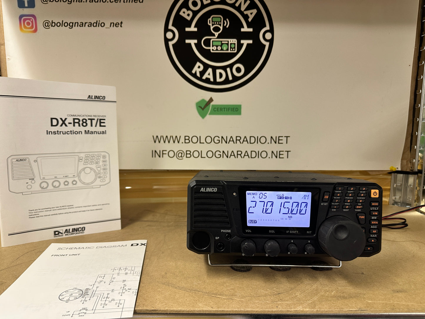 Ricevitore Alinco DX-R8E + software SDR