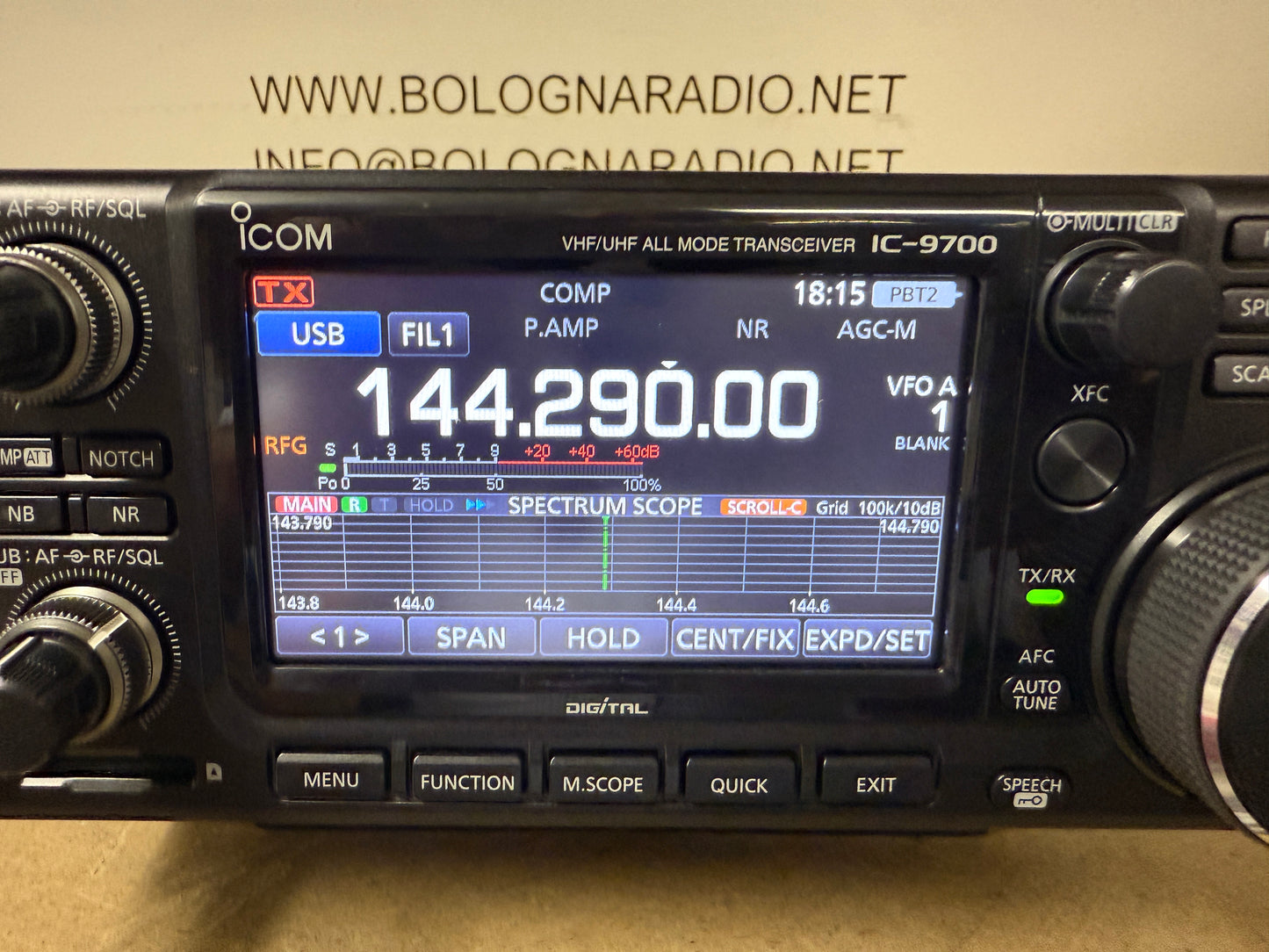 Icom ic 9700 pari nuovo garanzia 12 mesi full set