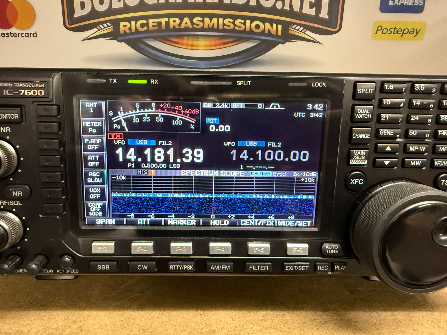 Icom ic 7600 pari al nuovo Garanzia 12 Mesi