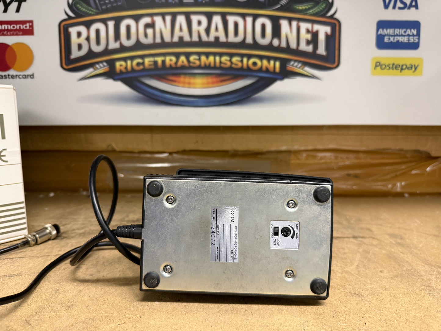 Icom SM 20 pari al nuovo full set