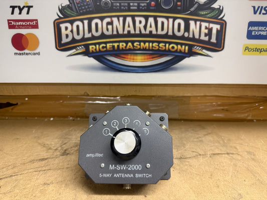 Amplitec M-SW-2000 commutatore d'antenna 100 kHz a 50 MHz 2000 watt.