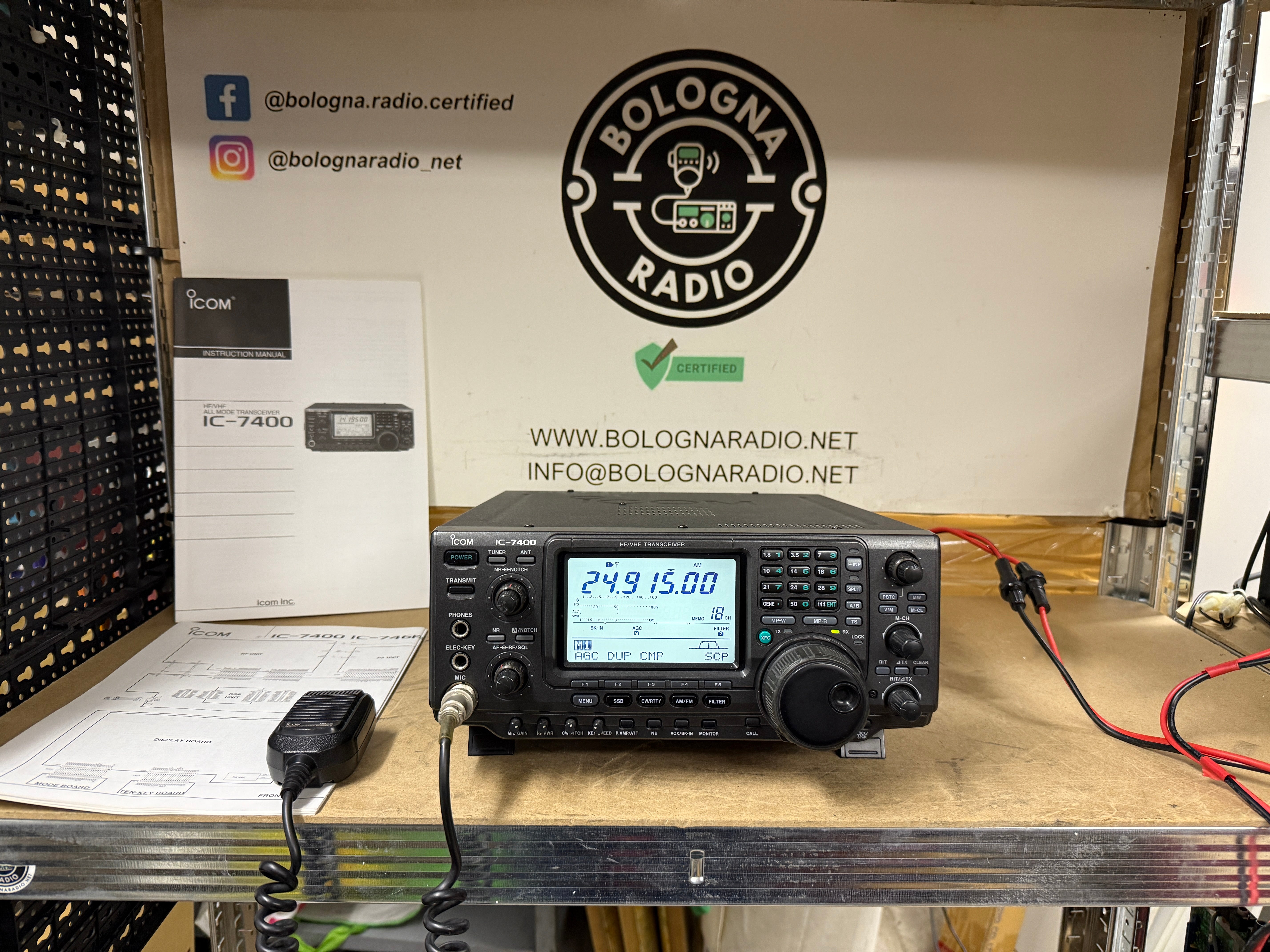 Icom ic 7400 perfetto Garanzia 12 Mesi Full Set – bolognaradio.net