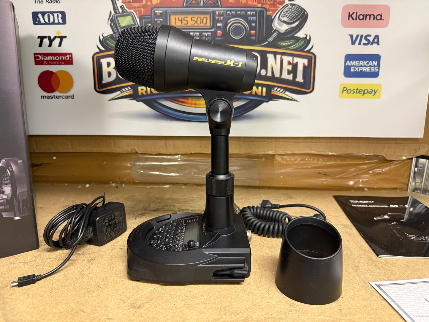 Yaesu M1 perfetto full set MICROFONO doppia capsula, dinamica e a condensatore