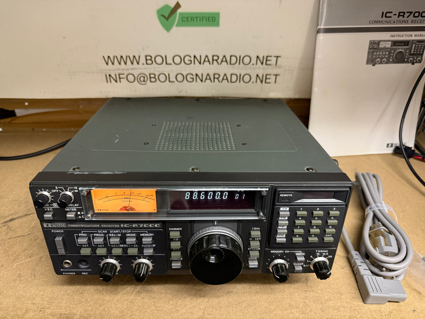 Icom ic r7000 + EX-310 + imballo pari al nuovo Garanzia 12 Mesi