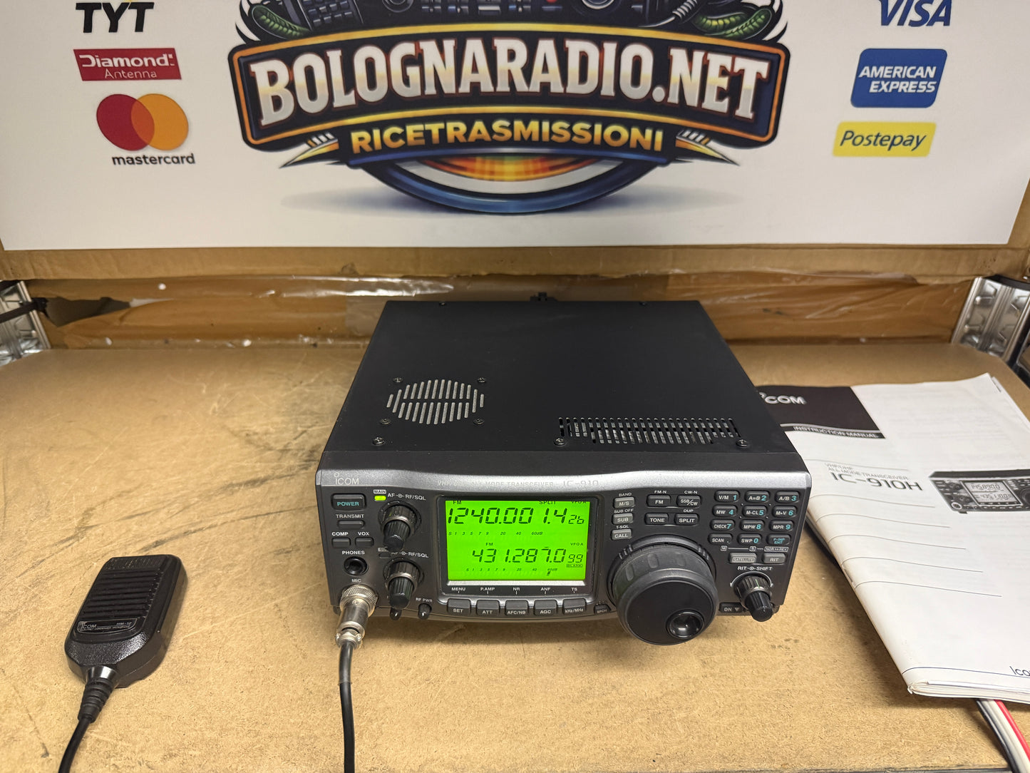 A-1 Icom IC 910 H + 1200 Mhz + 2 dsp Garanzia 12 Mesi