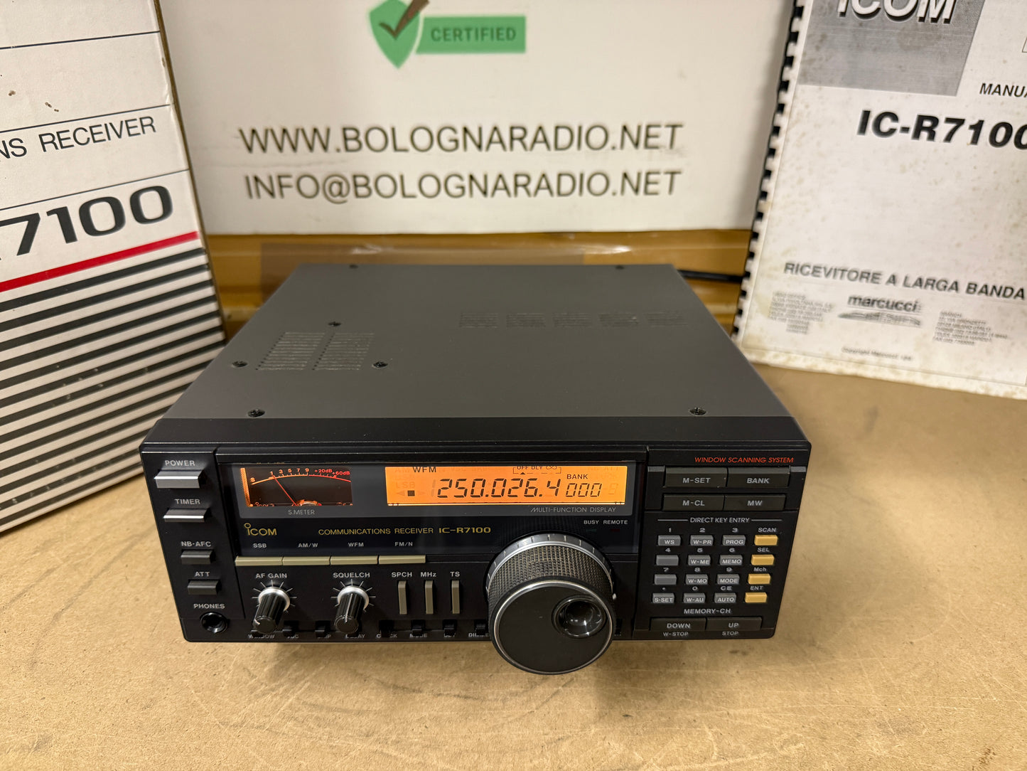 Icom ic r 7100 pari al nuovo full set