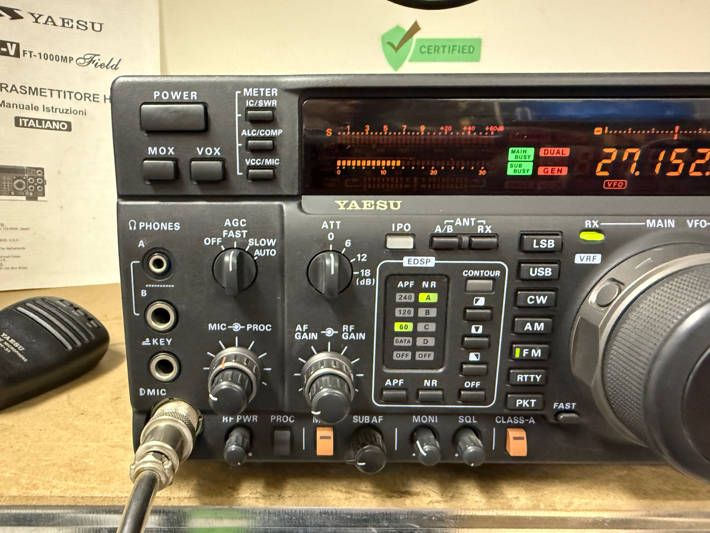 Yaesu FT 1000 MP mark V field collins + imballo garanzia 12 mesi