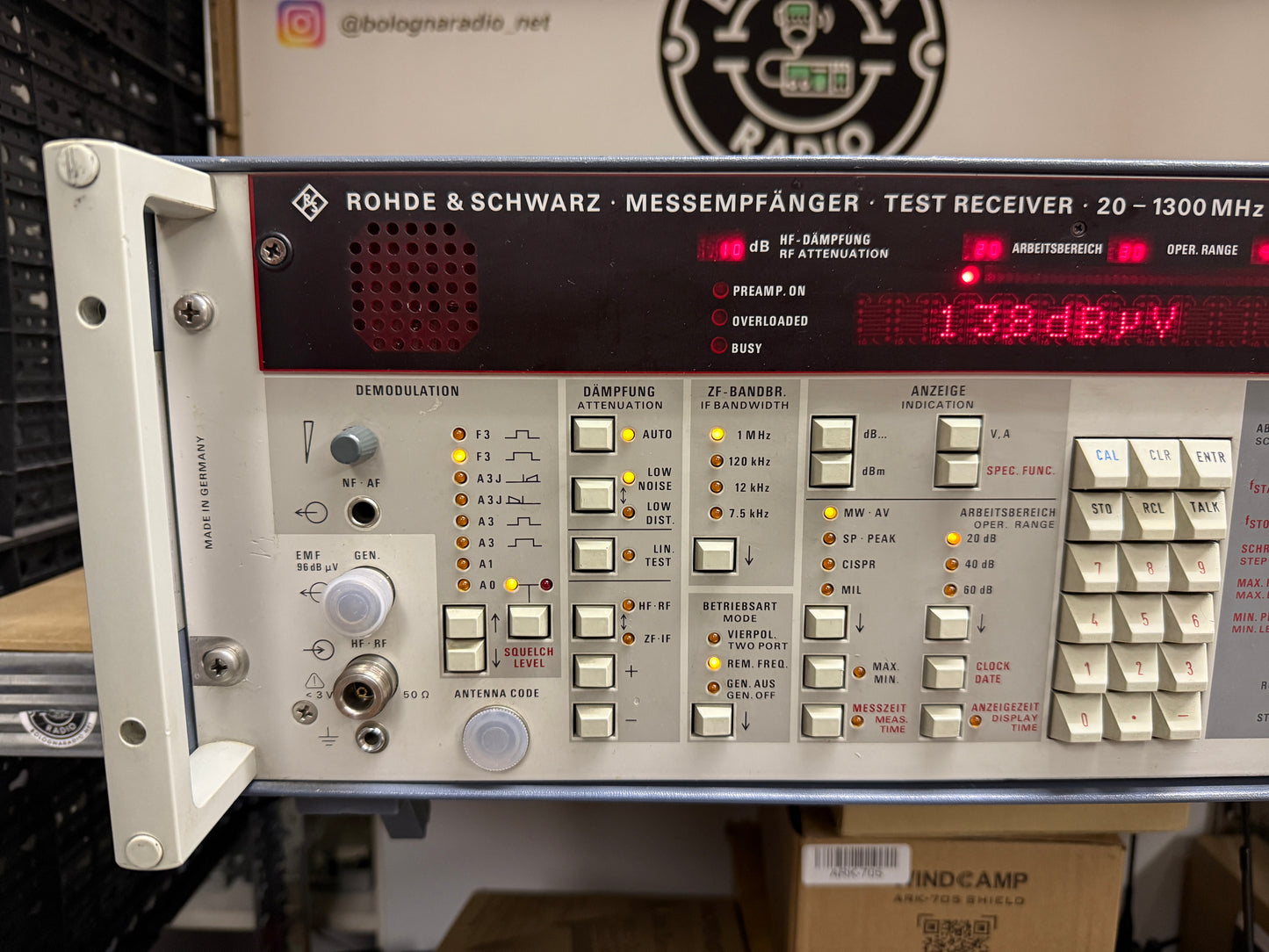 A-1 Ricevitore di misura Rhode & Schwarz ESVP 20 MHz 1300 Mhz