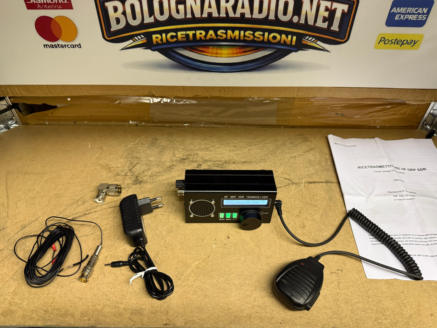 Ricetrasmettitore SDR a onde corte, 8 bande SSB CW QRP, 20W
