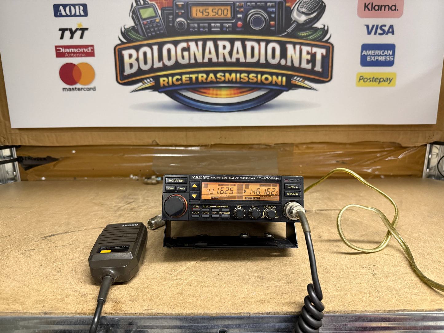 Yaesu FT-4700 RH + toni squelch Garanzia 6 Mesi