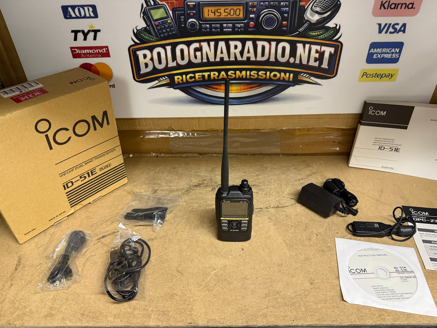 Icom ID 51E plus 2 full set Garanzia 12 Mesi