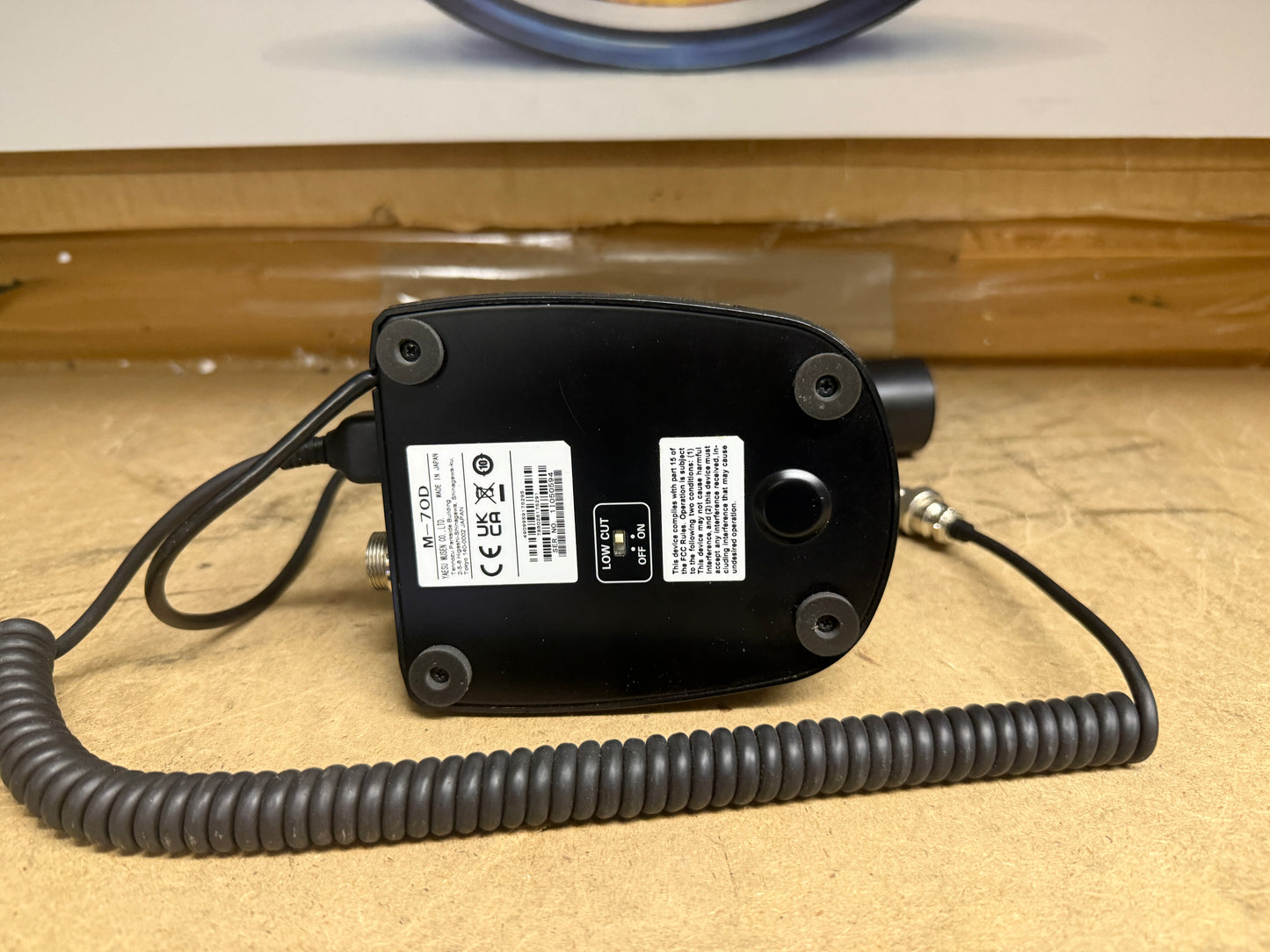 Yaesu M70 mike di linea perfetto