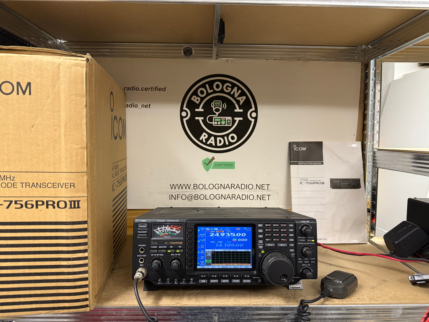 Icom IC 756 pro3 full set Garanzia 12 Mesi