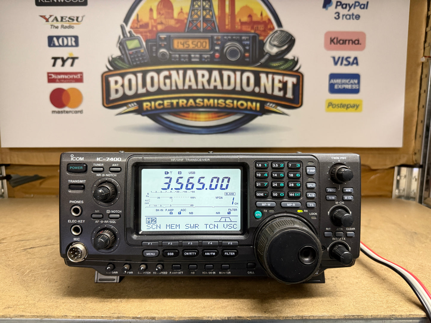 Icom IC 7400 perfetto + CR-338  Garanzia 12 Mesi