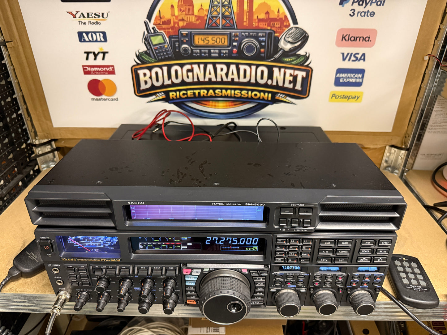 Yaesu FTDX 5000MP + SM 5000 doppio imballo pari al nuovo Garanzia 12 Mesi