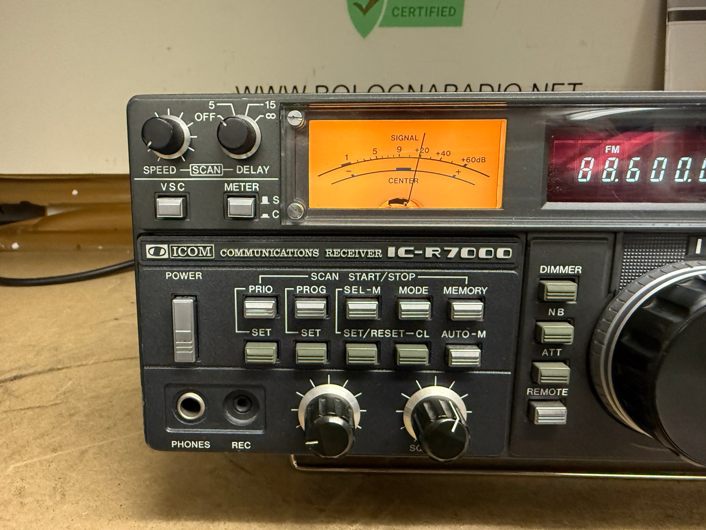 Icom ic r7000 + EX-310 + imballo pari al nuovo Garanzia 12 Mesi