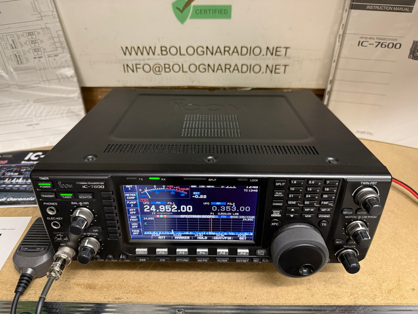 A-1 Icom ic 7600 pari prezzo al nuovo Garanzia 12 Mesi