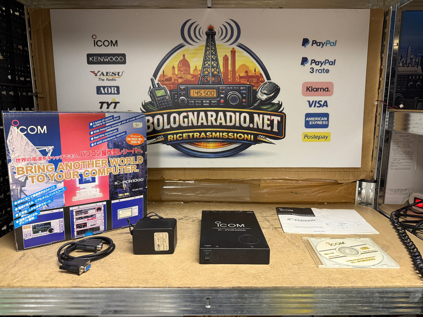 Icom PCR 1000 full set Garanzia 12 Mesi