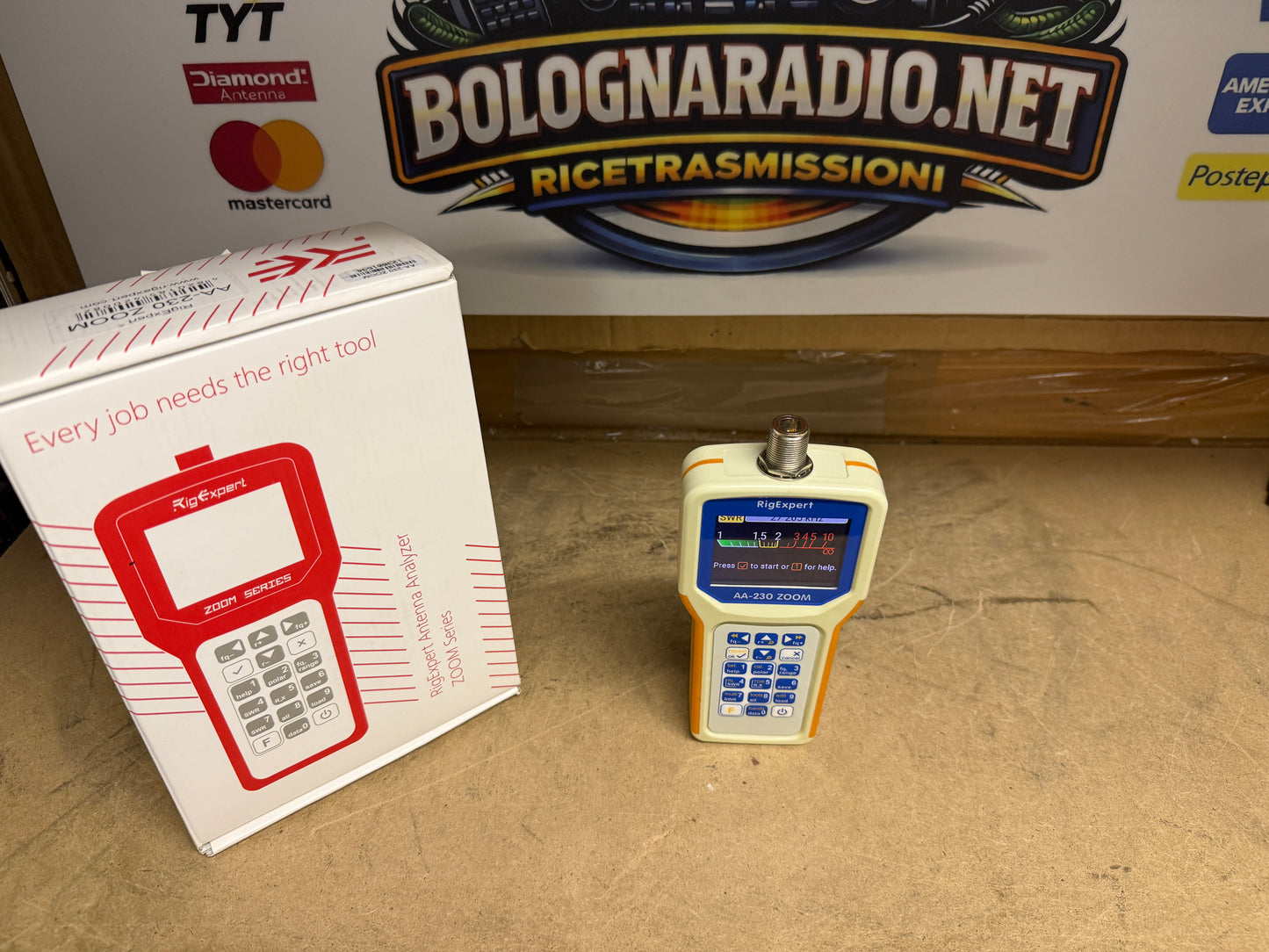 RigExpert AA230 ZOOM Analizzatore fino a 230 MHz, Bluetooth
