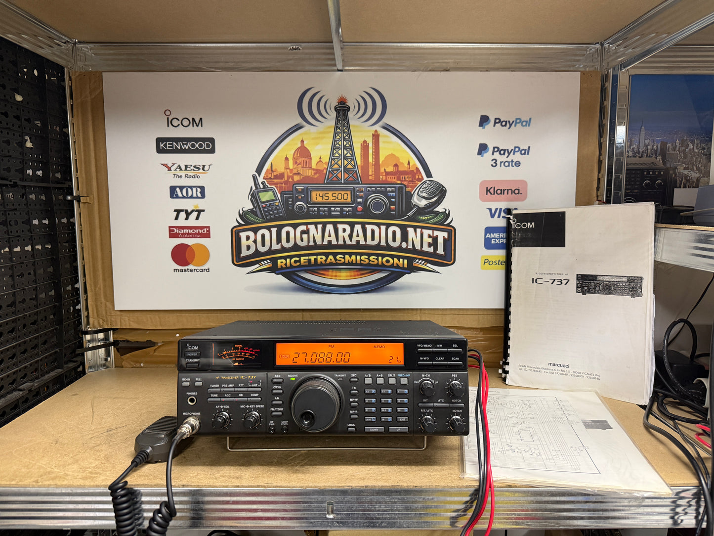 Icom IC 737 pari al nuovo imballo originale Garanzia 6 mesi