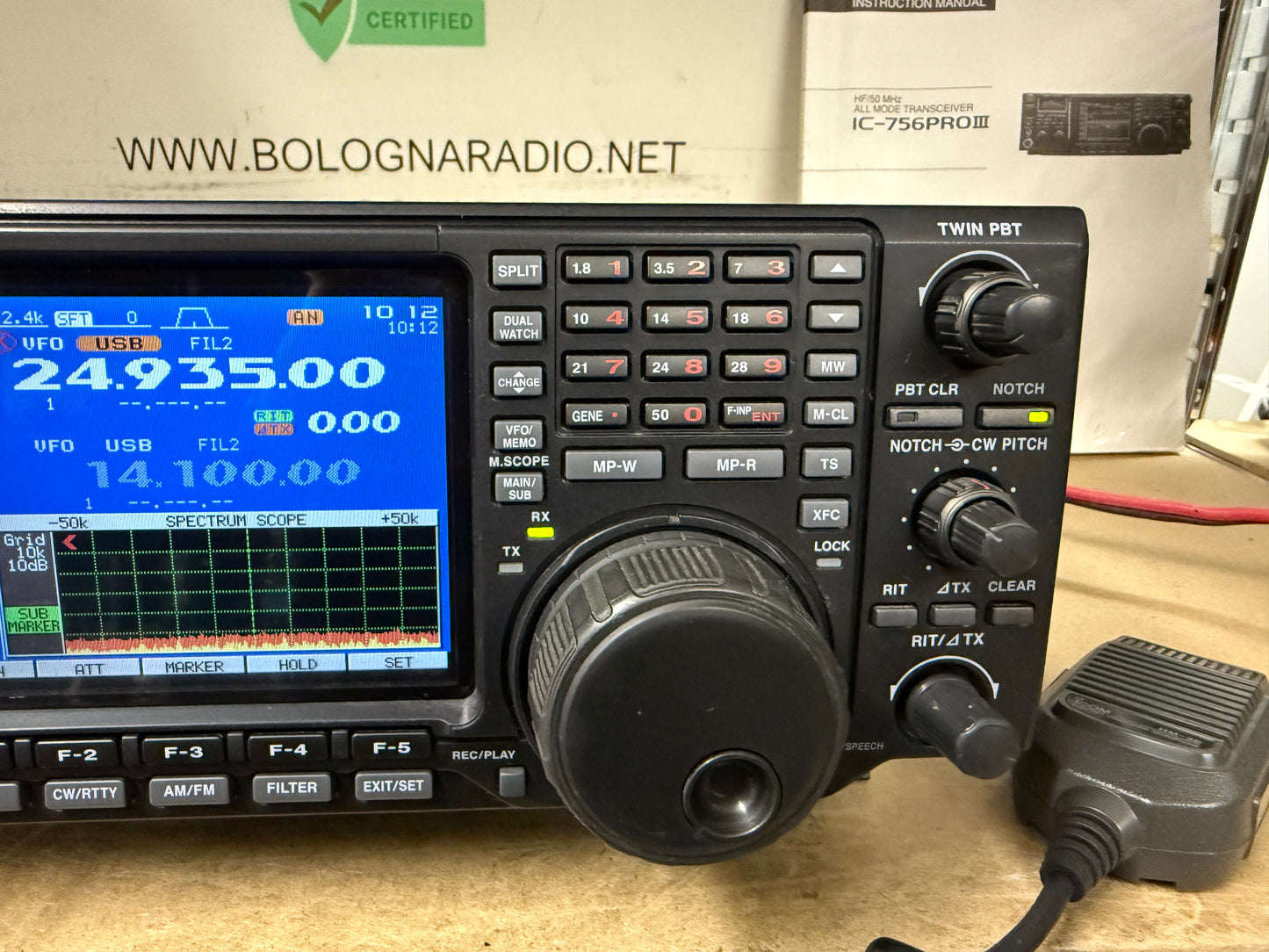 Icom IC 756 pro3 full set Garanzia 12 Mesi