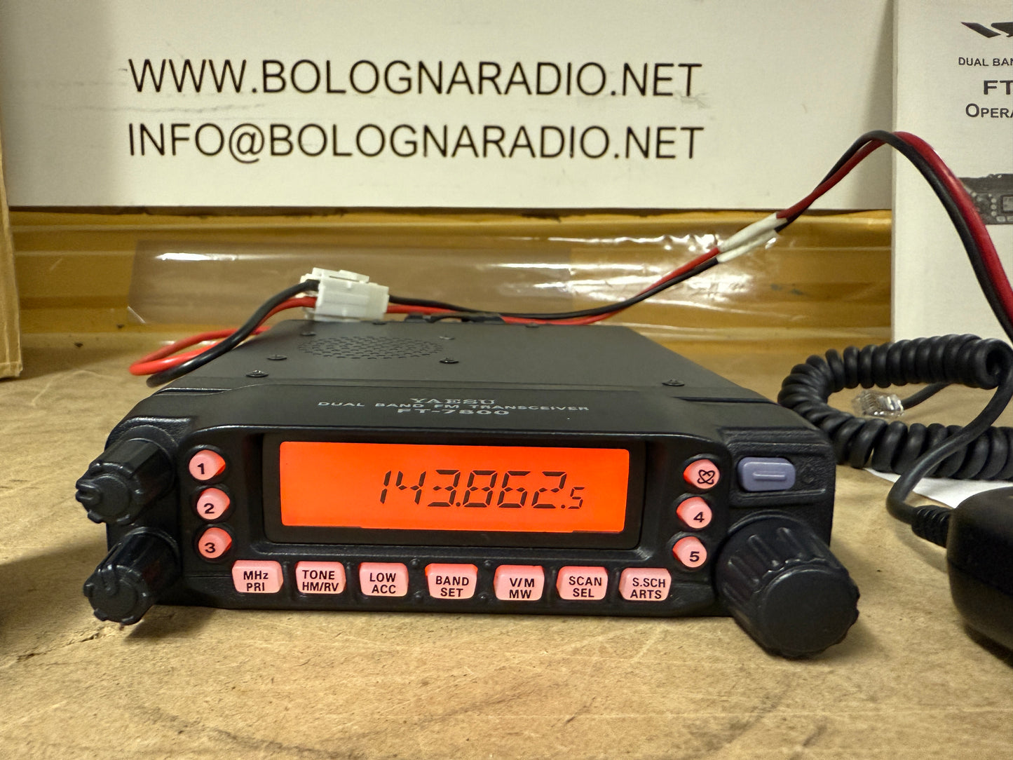 A1 - Yaesu FT 7800 dualband 50 watt pari al nuovo garanzia 12 mesi