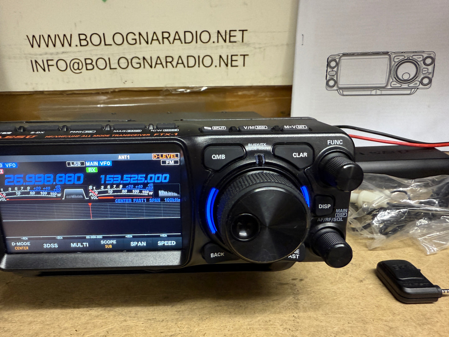 A-1 Yaesu FTX 1 Optima 100 watt + GPS + SCF1 pari al Nuovo11/2025 Garanzia Ufficiale