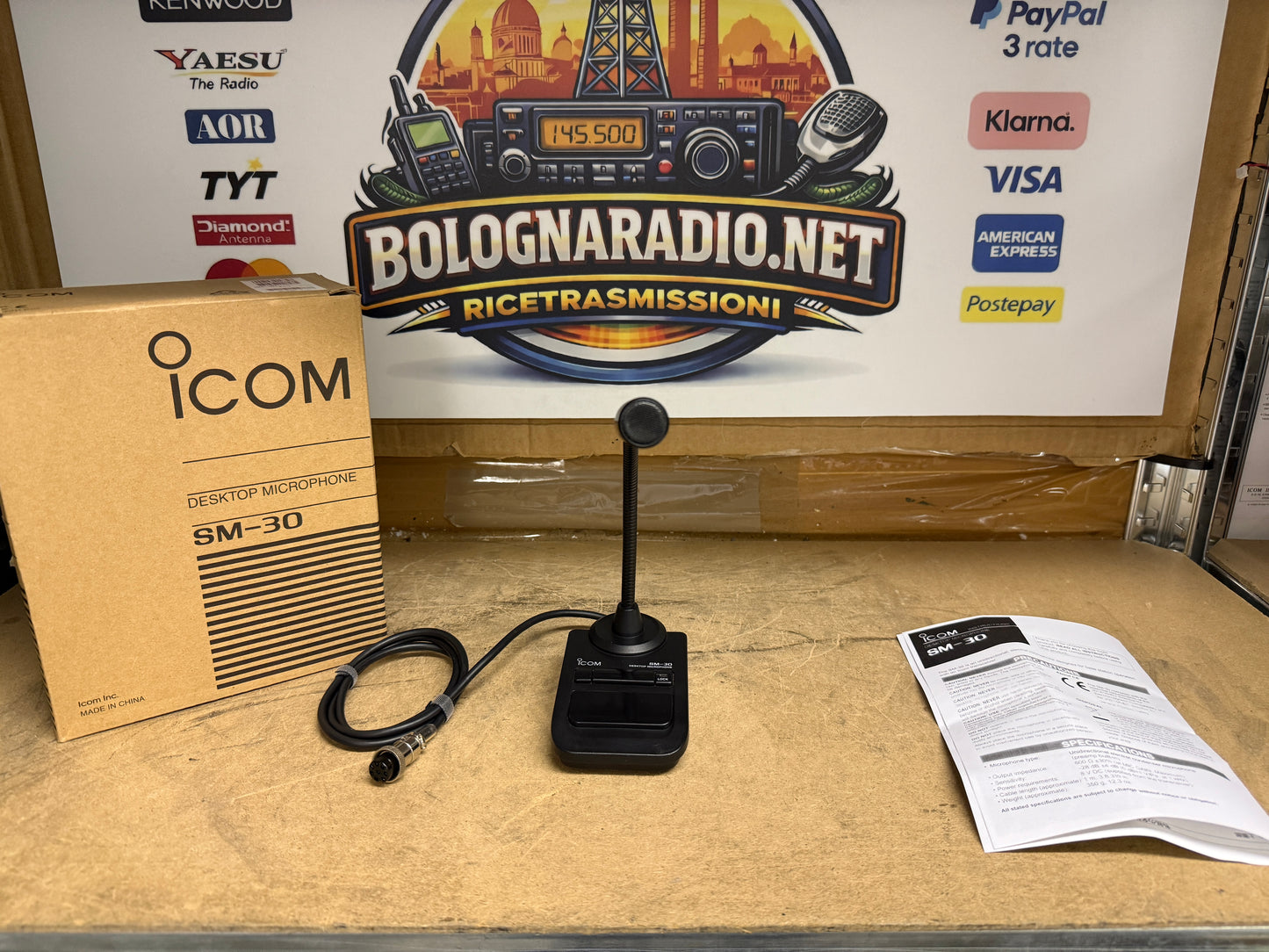 Icom SM 30 microfono da tavolo pari al nuovo