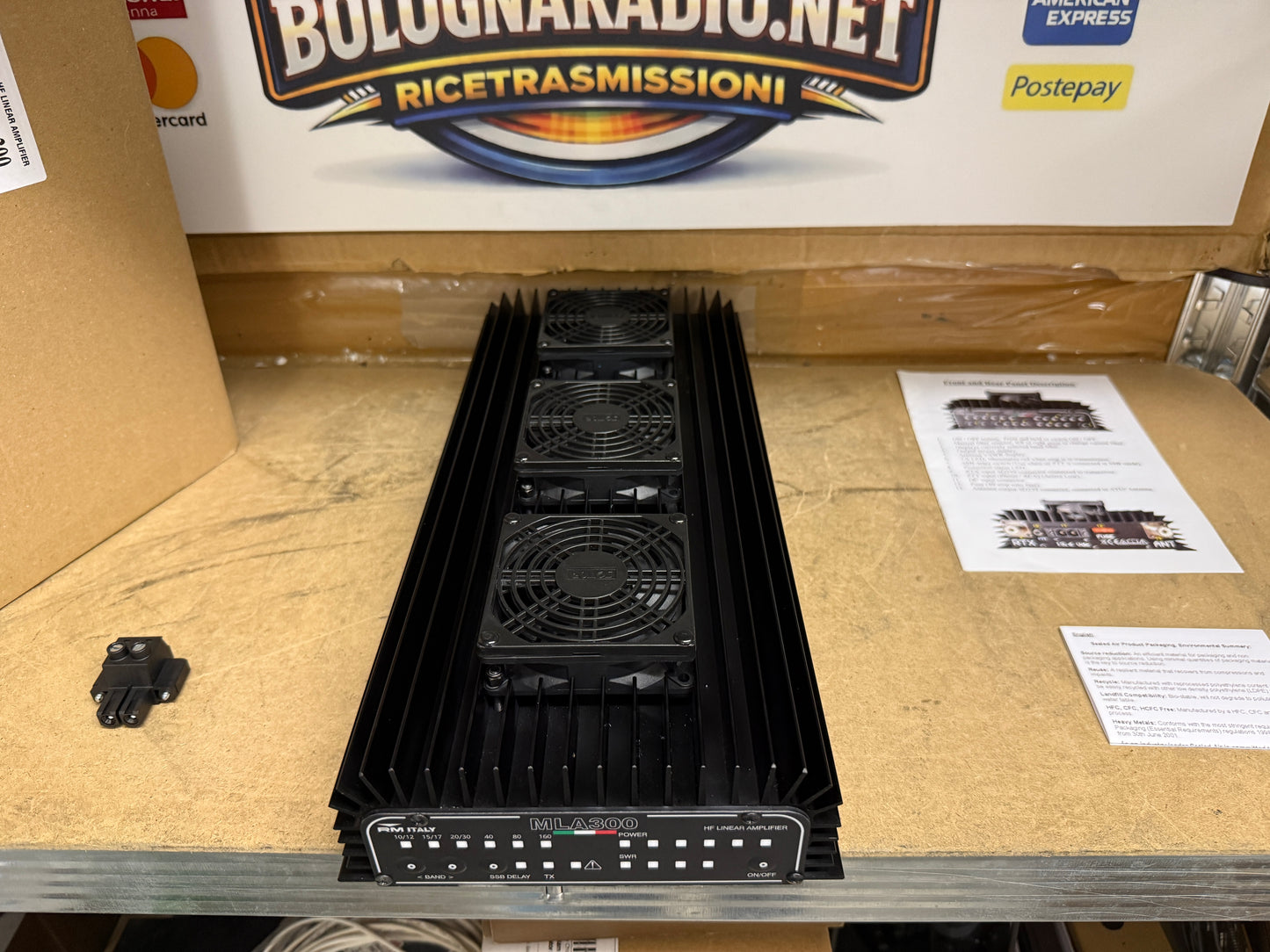 RM ITALY MLA-300 Amplificatore 300W 1,8-30 MHz pari al nuovo Garanzia Ufficiale