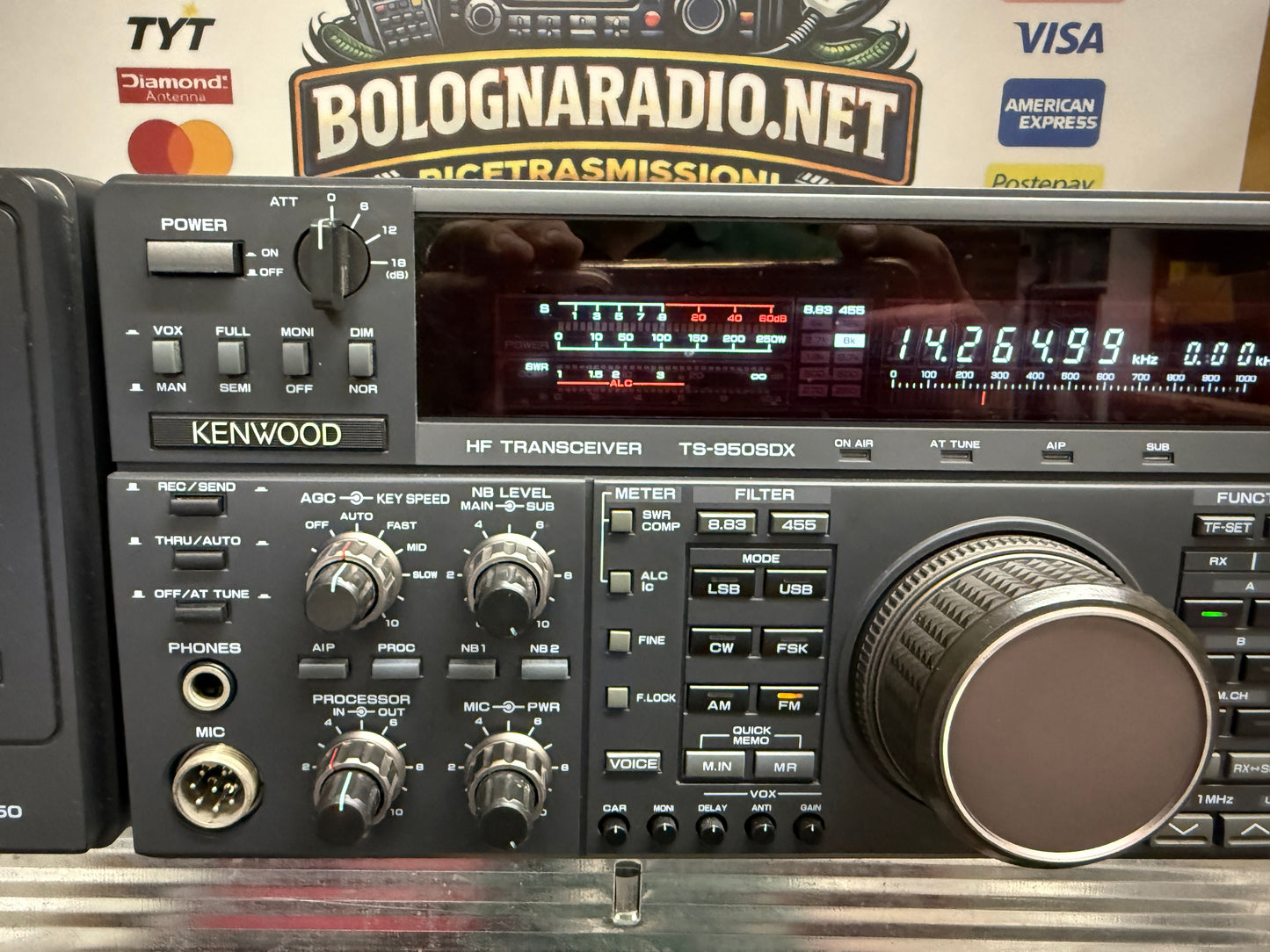 Kenwood TS 950SDX + SP950 + imballo + filtro cw pari al nuovo