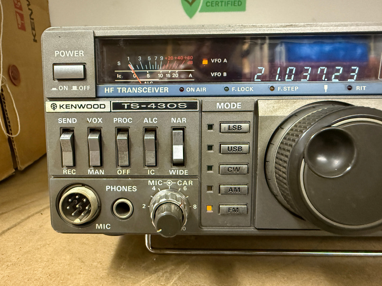 Kenwood TS 430s + scheda FM perfetto imballo originale garanzia 12 mesi